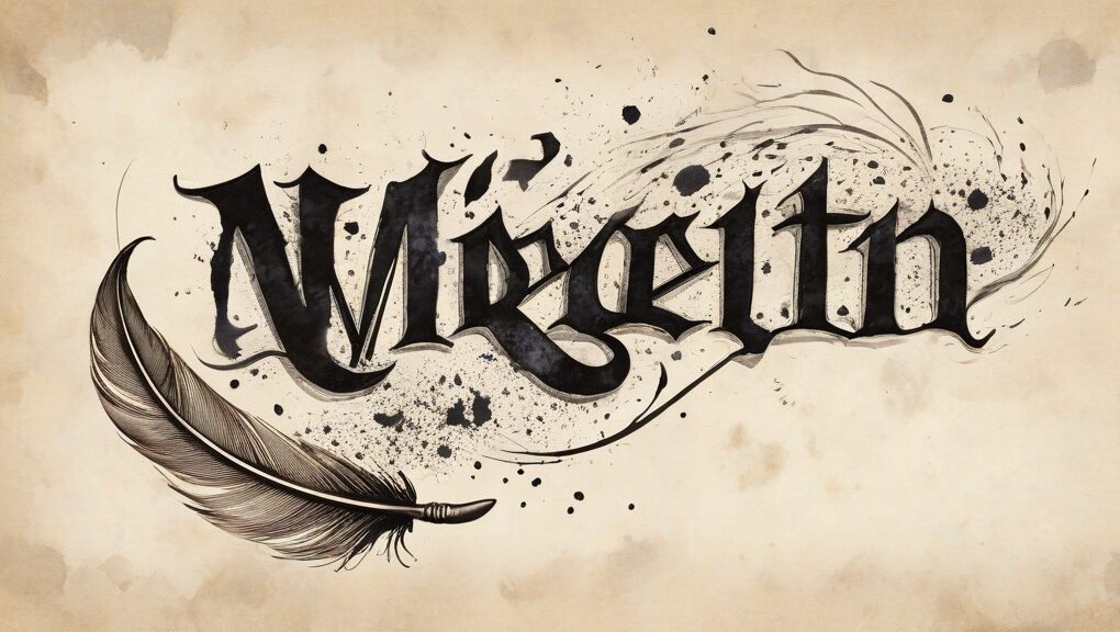 written or writen concept illustration